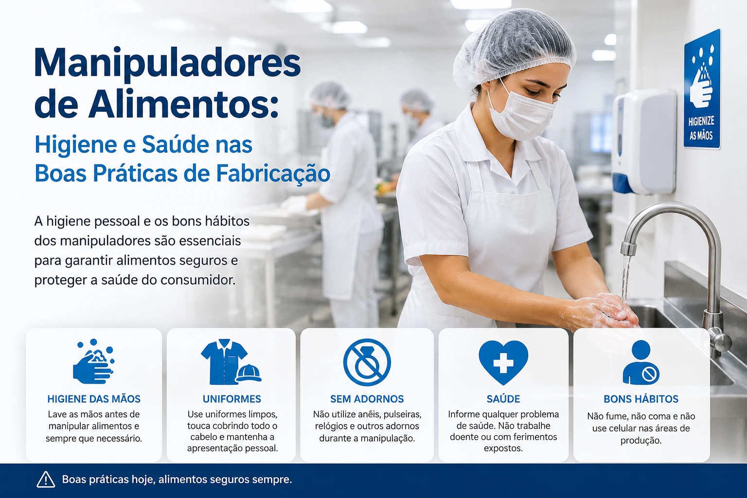 Manipuladores de Alimentos: Higiene e Saúde nas Boas Práticas de Fabricação