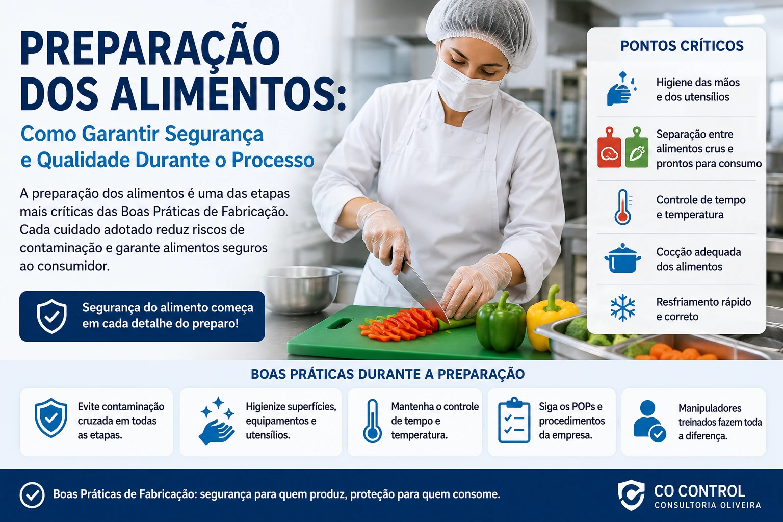 Preparação dos Alimentos: Como Garantir Segurança e Qualidade Durante o Processo